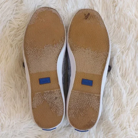 KEDS Champion Chambray Applique Navy Floral Sneaker w/ DearFoam Footbed, Sz 6.5W - Picture 7 of 8